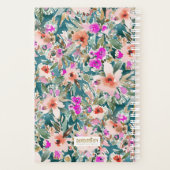 代わりのバケーカラフルションラッシュ熱帯フローラ プランナー手帳 (裏面)