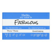 代名詞の名札 名札 (正面)