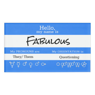 代名詞の名札 名札