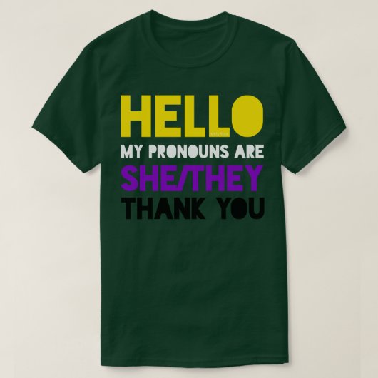 代名詞は言い逃れだ Tシャツ (デザイン正面)