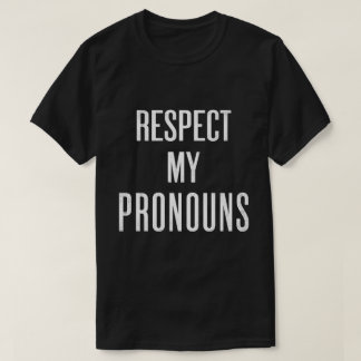 「代名詞を尊重する」(DARK) Tシャツ