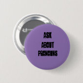 代名詞を頼んで下さい 缶バッジ (正面&裏面)