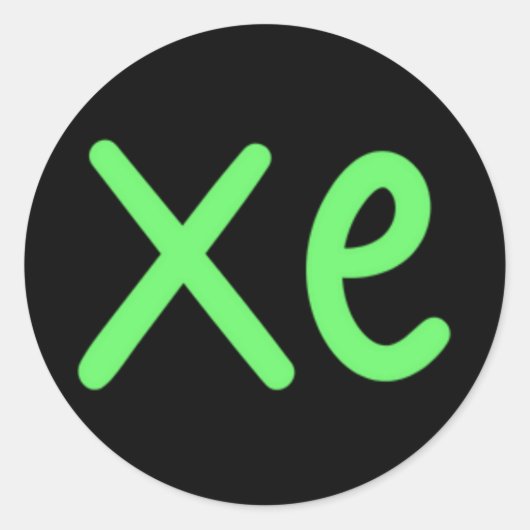 代名詞ステッカーシート ラウンドシール (正面)