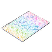 代名詞プライドジェンダー同性愛者レインボーlgbtqa ノートブック (左側)