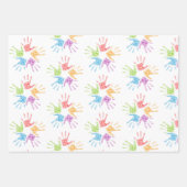 代名詞プライドジェンダー同性愛者レインボーlgbtqa ラッピングペーパーシート (正面2)