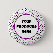 代名詞レインボーブラントアスコルエースプライド旗 缶バッジ (正面)