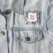 代名詞!デミギルプライドモダン幾何学芸術 缶バッジ (インサイチュ)