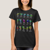 代数おもしろいダンス関数算数先生ギーク Tシャツ (正面)