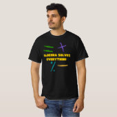 代数がすべてを解決する数学 Tシャツ (正面フル)