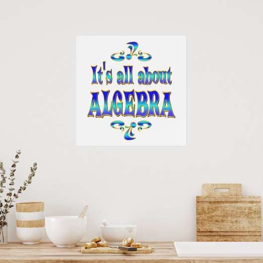 代数について ポスター (キッチン)