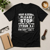 代数の悩みを笑いに変える数学ユーモア Tシャツ