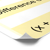 代数アイデンティティーハイスクール数学ポスター ポスター (角)