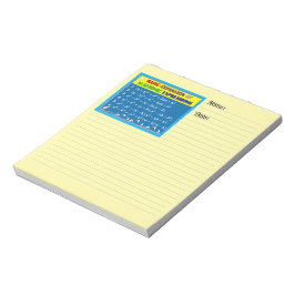 代数イエローメモ帳 ノートパッド
