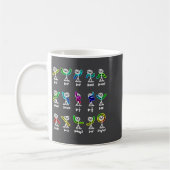 代数ダンス おかしい グラフ 数字 数学 コーヒーマグカップ (左)