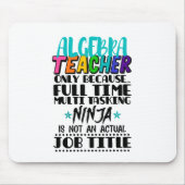 代数先生のみフルタイム数々の マウスパッド (正面)