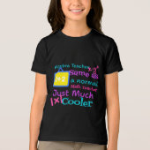 代数先生は通常の数学先生と同じ トライブレンドTシャツ (正面)