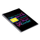 代数先生は通常の数学先生と同じ ノートブック (右側)