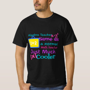 代数先生は通常の数学先生と同じ Tシャツ
