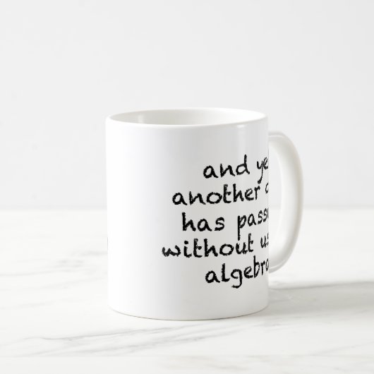代数学のない別の日 コーヒーマグカップ (正面右)