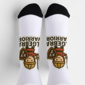 代数学の戦士ステッカー – かわいい数学の英雄 ソックス (上部)