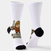 代数学の戦士ステッカー – かわいい数学の英雄 ソックス (傾斜あり)