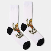 代数学の戦士ステッカー – かわいい数学の英雄 ソックス (右)