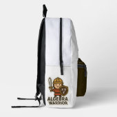 代数学の戦士ステッカー – かわいい数学の英雄 プリントバックパック (左)