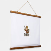 代数学の戦士ステッカー – かわいい数学の英雄 吊り下げ型タペストリー (傾斜あり)