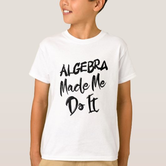 代数学は数学の代数学先生 Tシャツ (正面)