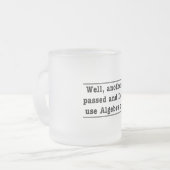 代数学を使用して フロストグラスマグカップ (正面左)