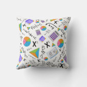 代数学シンボルパターン クッション (裏面)