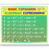 代数学ステッカー – グリーンフォレスト シール (正面)
