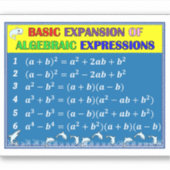 代数学ステッカー – 青海 シール (正面)