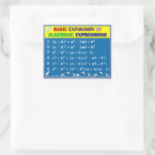 代数学ステッカー – 青海 スクエアシール (バッグ)