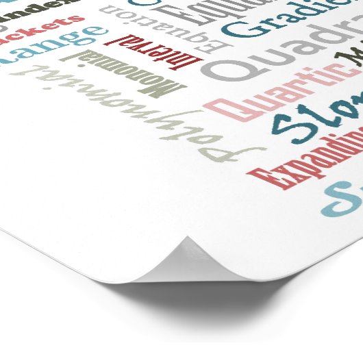 代数学_表示 ポスター (角)