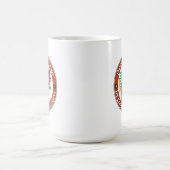 代数教師面白い恐竜 コーヒーマグカップ (中央)