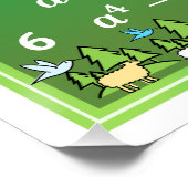 代数数学クラスルームのポスター – 緑の森 ポスター (コーナー)