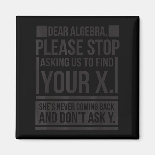 代数親愛検索X頼 Y演算おもしろいことわざおたくQ マグネット (正面)