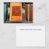 代数：勉強数学とステー頭が切れる ノートカード (正面/裏面)