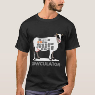 代数Math Calculator おもしろい Problem Solver Cow M Tシャツ