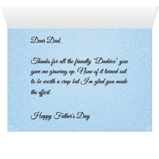 代替おもしろい不良アドバイスカード (内部横(下))