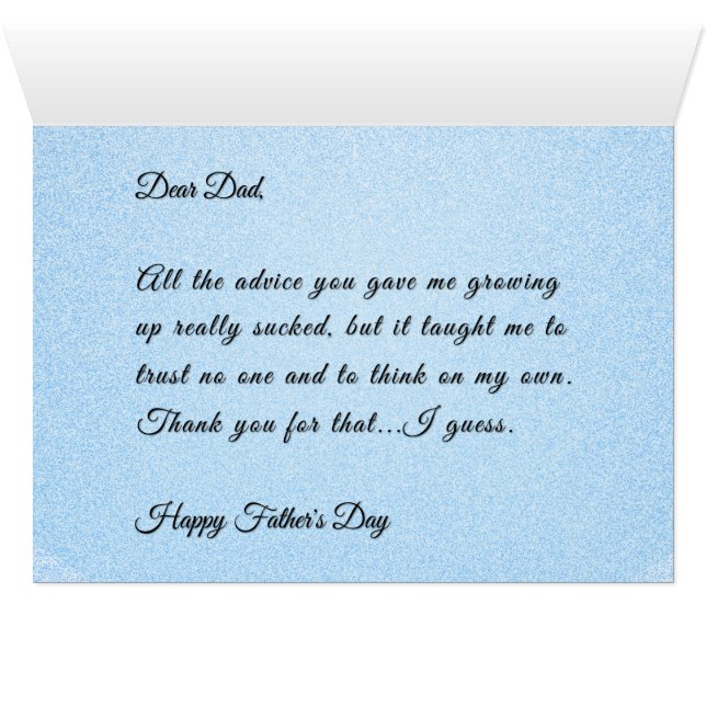 代替おもしろい不良アドバイスカード (内部横(下))