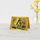 代替のおもしろい不正なパパカード カード (黄色い花)