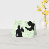 代替のおもしろい不正なパパカード カード (黄色い花)