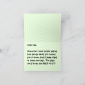 代替のおもしろい不正なパパカード カード (内部)