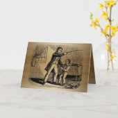 代替のおもしろい不正なパパカード カード (黄色い花)