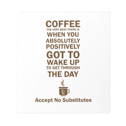 代替を受け入れない ノートパッド (正面)