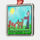 代替アーティスト メタルオーナメント (左)