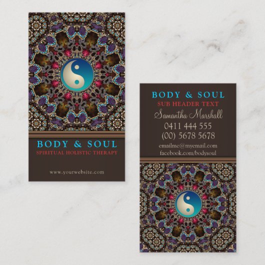 代替イースタン陰陽ニューエイジ名刺 名刺 (正面/裏面)