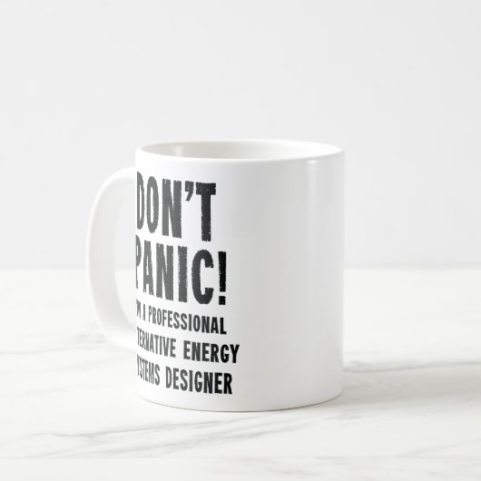 代替エネルギーシステム設計者 コーヒーマグカップ (正面左)